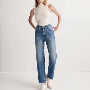 NWT Madewell Petite Perfect Vintage Straight Jean - 25P